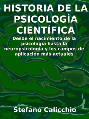 Historia de la psicología científica - ebook